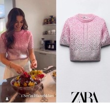 ZARA WOMAN NWT FW23 PINK CABLE