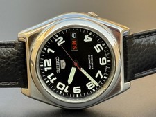 Vintage Seiko 5 Black Dial