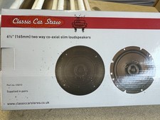6.5" Retro Two Way Co-axial Slim Vehicle Speakers (Classic Pair)