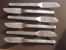 Viners SABLE Pattern: Six Fish Knives (20.5cm approx.) Great Cond. FREE POSTAGE