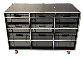 Open front flight case roll - case,