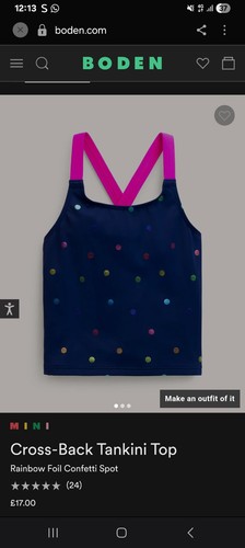 Mini boden cross back tankini - mini, cross-back