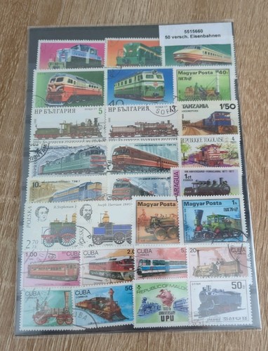 Vintage train stamp collection - vintage,