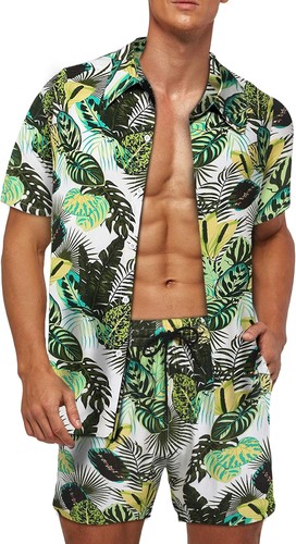 Mens hawaiian shirt and shorts - and,