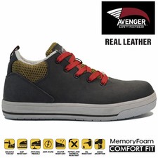 MENS LEATHER SAFETY STEEL TOE