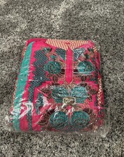 asian pakistani shalwar kameez unstitched Pink With Embroidery