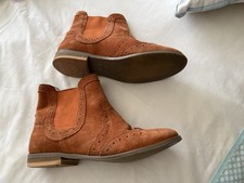 Lotus Retro Tan Suede Chelsea Boots Sz 5/38