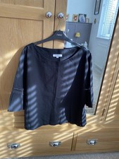 Great Plains Black Kimono Style Cotton Top Size 14
