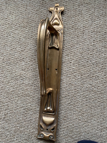 Large vintage door pull - door, /