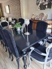 Black Baroque Style Dining