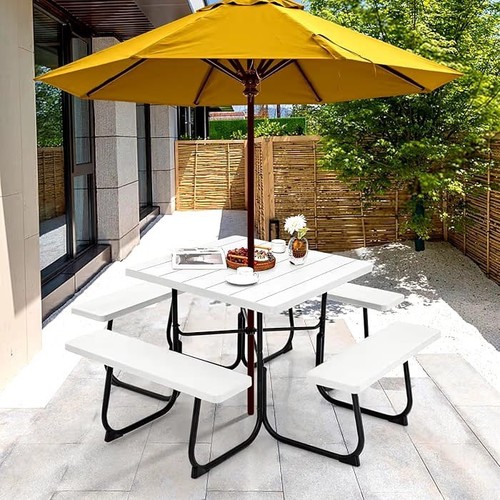 Seater outdoor picnic table - 8,
