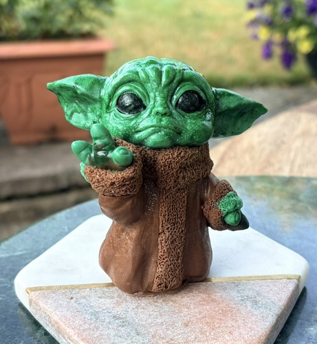 Handmade chocolate yoda cake - handmade,