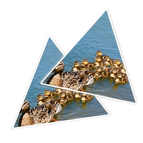 Triangle shape vinyl - 2x,