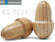 2 x Extra Large Wood Acorn