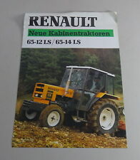 Brochure Renault Tractor 65-12 LS / 64-14 LS - New Cabin Tractors