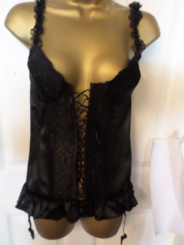 Ladies womans black basque - /,