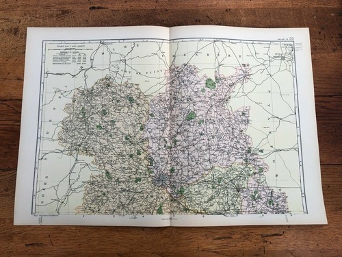 1900s double page - map, from