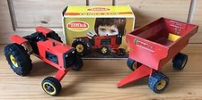 Tonka Tractor And Trailer Red