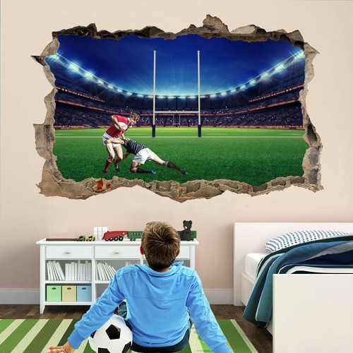 Rugby stadium wall art - rugby,