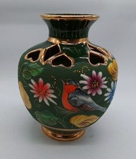 H Bequet Quaregnon Vintage Vase M. Depose Belgium 27cm