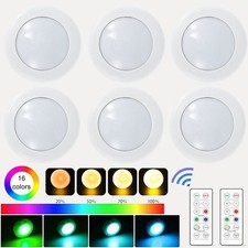 6 Pack LED Puck Light With
