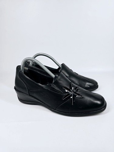 Fly flot women black leather - black,