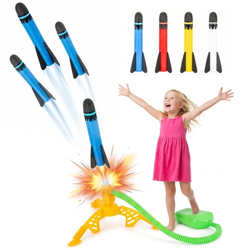 4pcs foam rocket toy launcher - 4pcs,