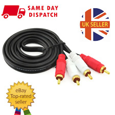 Twin RCA Phono Red White CABLE