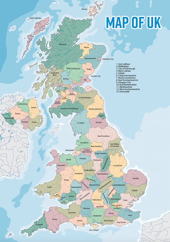 United kingdom map northern - united,