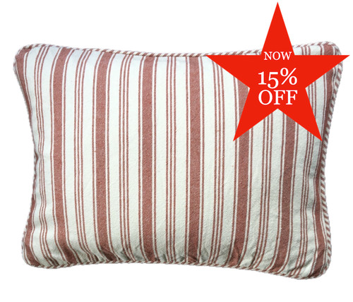 Woven stripe oblong bolster - stripe,