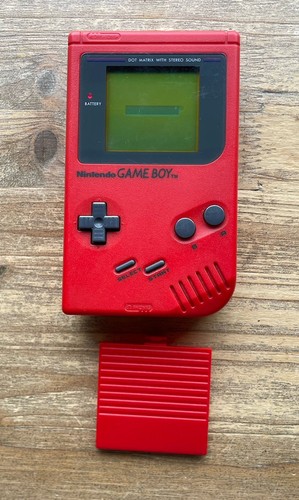 Red original nintendo gameboy - original,