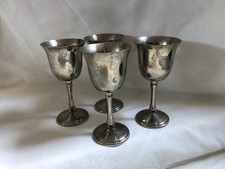 Vintage Set of 4 Silver Plated