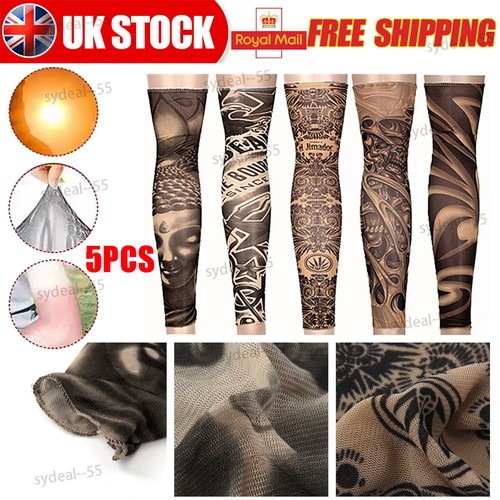 5pcs tattoo arm sleeves - 5pcs, fake
