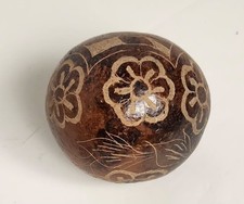 Vintage Ceramic Balls Orb Red