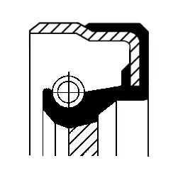 Shaft seal crankshaft fits - seal,