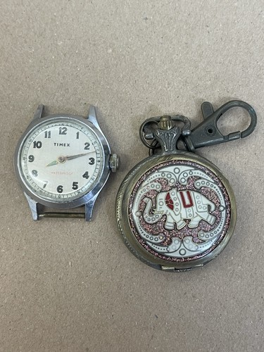 Vintage pocket watch - and, timex