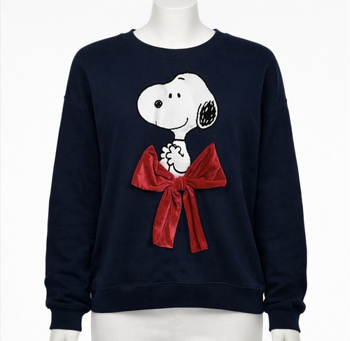 Peanuts snoopy sweatshirt navy - snoopy,