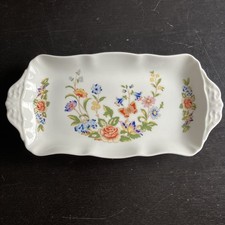 Vintage Aynsley Fine Bone China Cottage Garden Sandwich Plate