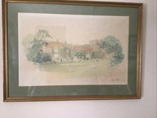 Beautiful Mounted and Framed  print GLYNDEBOURNE , Signed by Hugh Casson 