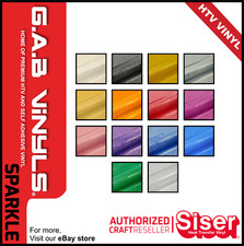 A4 sheets-Siser Sparkle  HTV Vinyl - smooth glitter finish