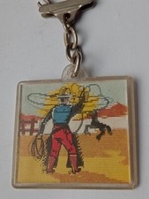 Vintage Retro Keyring Plastic