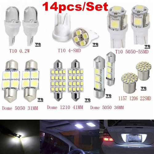 14x white led car - 14x,