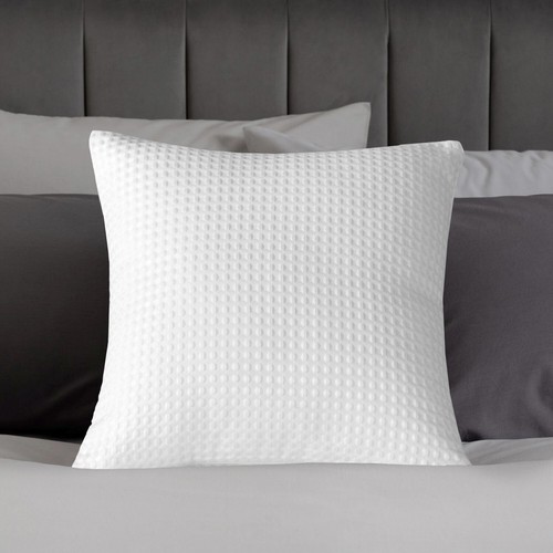 Waffle jacquard cushion - cushion, cover