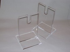 Pair clear acrylic perspex - acrylic,
