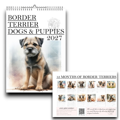 Border terrier calendar - terrier,