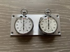 Vintage Excelsior Park 12 Hour Stopwatch Set Dashboard Rally Timer  Serviced