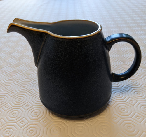 Denby pottery navy blue milk