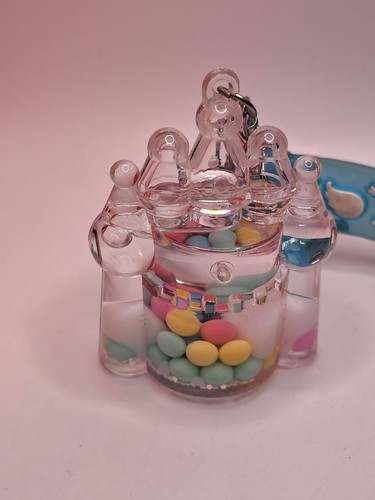 Princess castle keychain clear - princess,