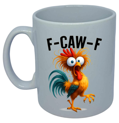 Caw coffee mug rude funny - coffee,