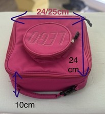 Genuine LEGO Unisex child adult Brick Lunch Bag pink Insulated School 